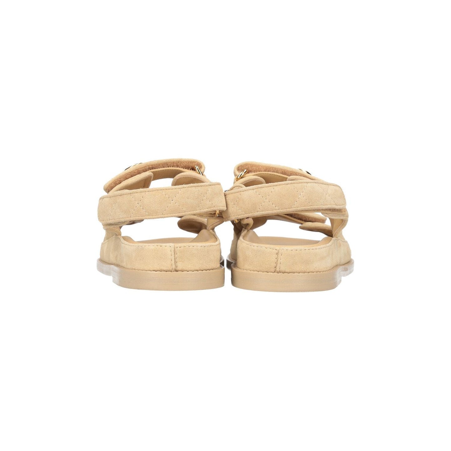 Sandales Chanel - Suede Beige