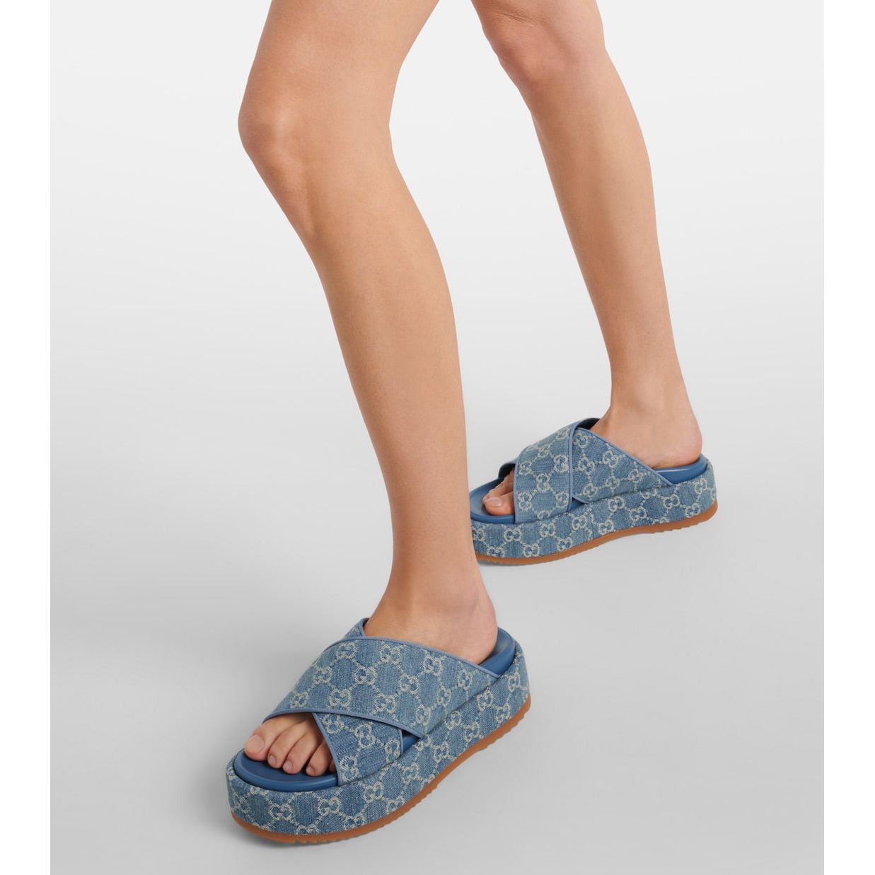 Mules Angelina Gucci - Plateforme en jean