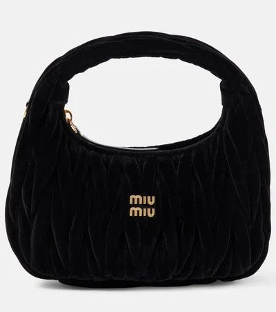 Miu Miu Sac porté épaule en matelassé Wander en velours