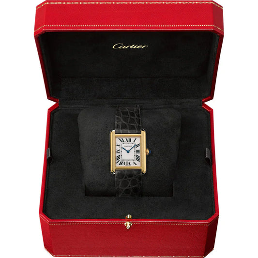 Montre Cartier Tank Solo Cuir Croco