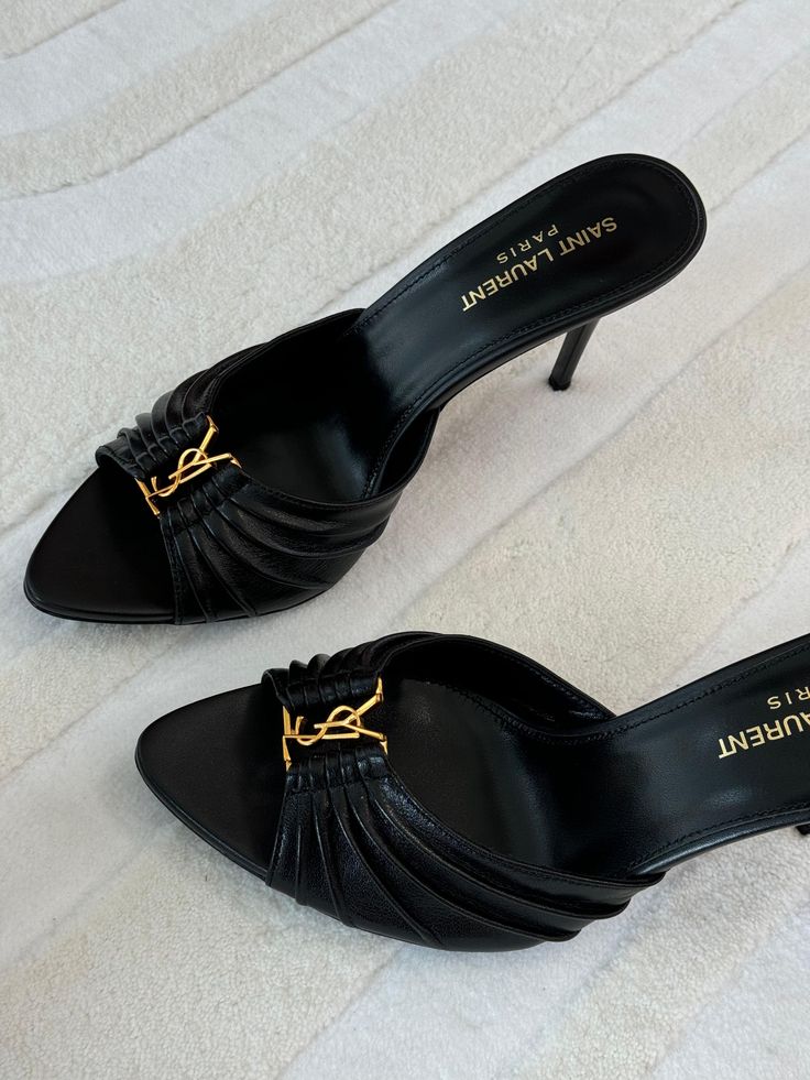 Mules Saint Laurent Babylone 90