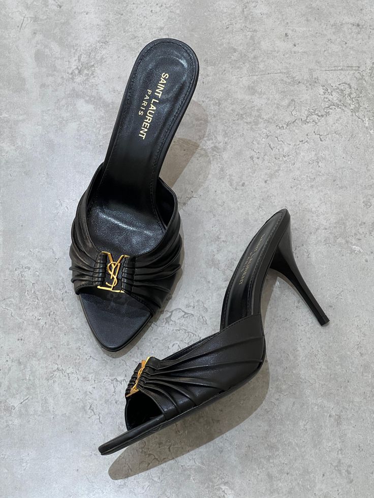 Mules Saint Laurent Babylone 90