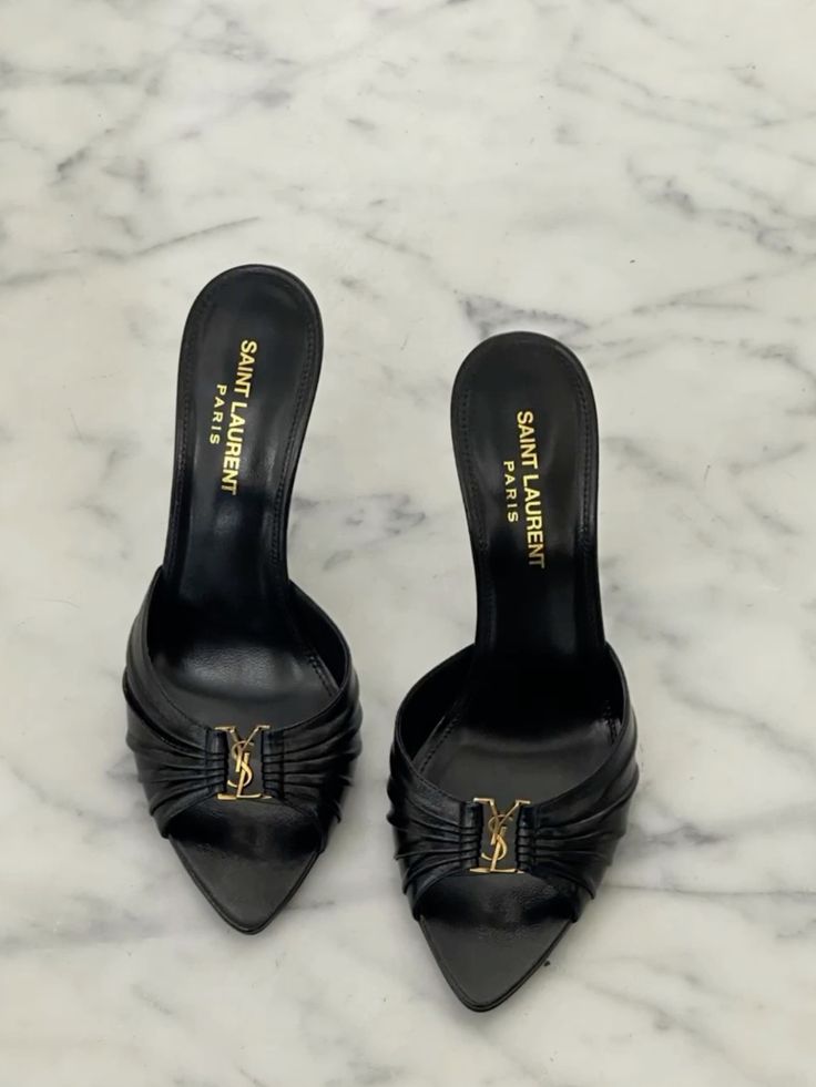 Mules Saint Laurent Babylone 90